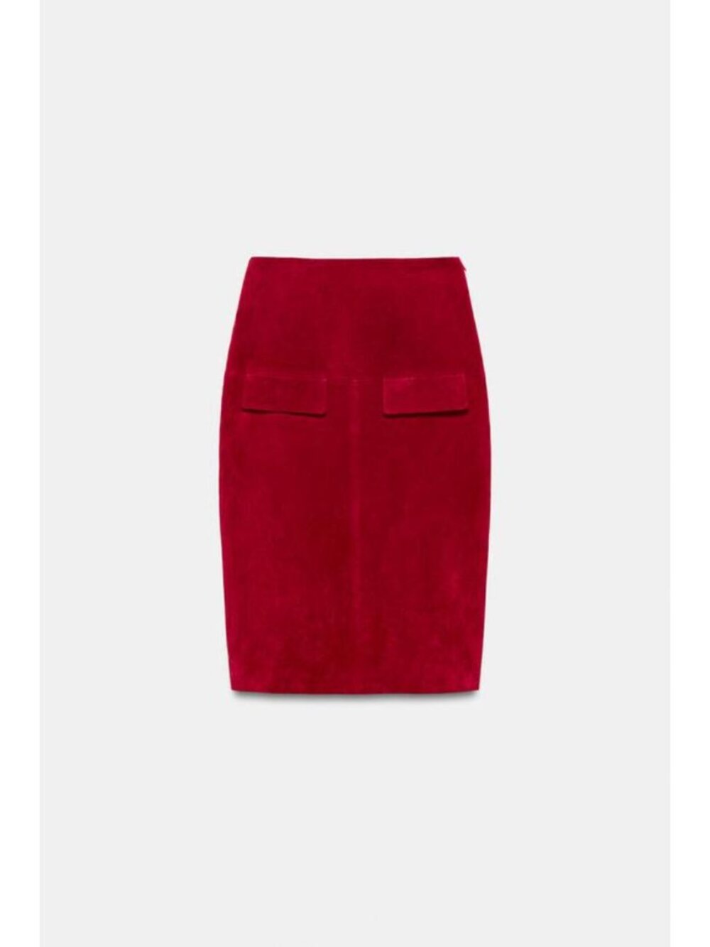 ZARA 100% LEATHER MIDI SKIRT 3046/285/632